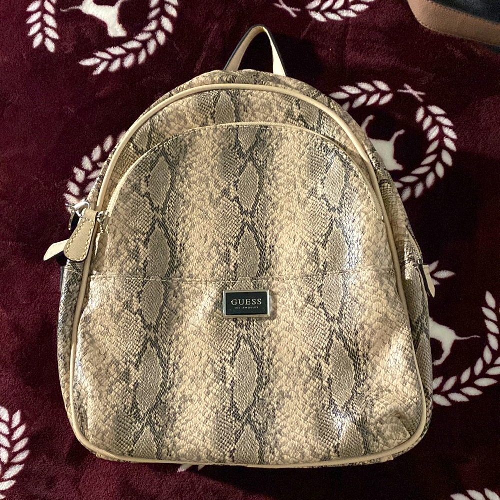 Guess Snakeskin Backpack
